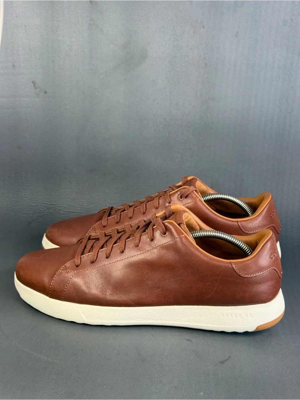 Cole Haan Men's GrandPro Tennis Sneakers Woodbury leather size 12